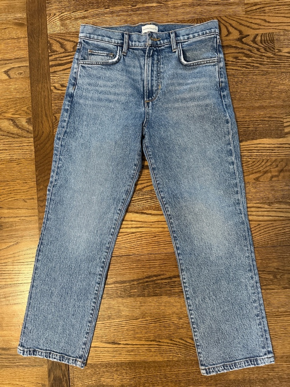 Favorite Daughter Straight Light Blue Jeans